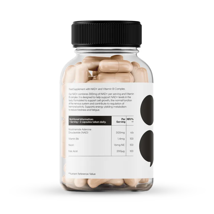 Paused NAD+ 300mg with B Vitamin Complex 60 Capsules detail 2