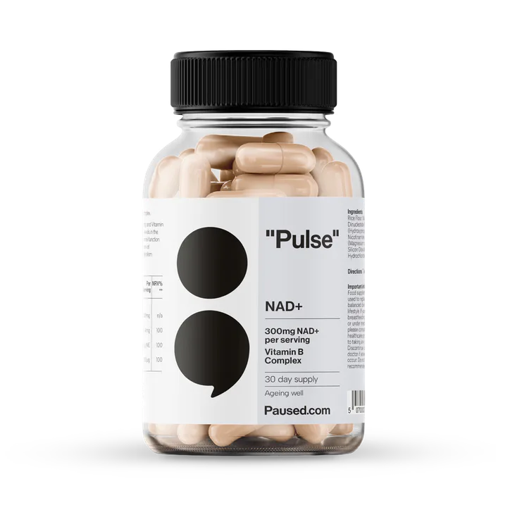 Paused NAD+ 300mg with B Vitamin Complex 60 Capsules