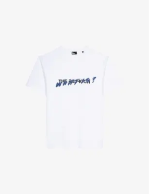 THE KOOPLES Branded-Print Short-Sleeved Cotton-Jersey T-Shirt