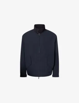 EMPORIO ARMANI Corduroy-Collar Shell Harrington Jacket