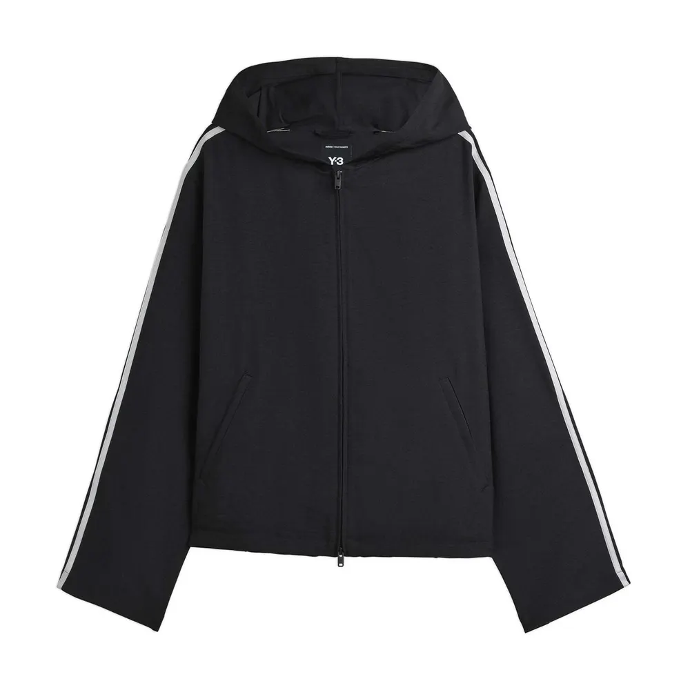 Y3 Y3 Y-3 Hooded 3 Stri Sn99 in black – Clothing