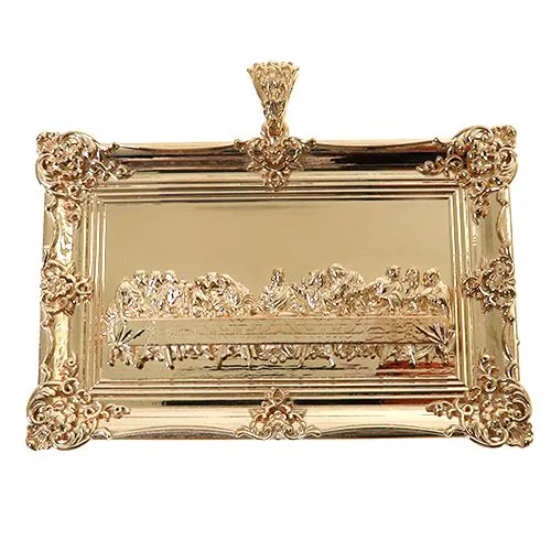 RINA - For Him CUSTOM 14K Gold Last Supper Large Pendant 67468 in Rose Gold – Pendant
