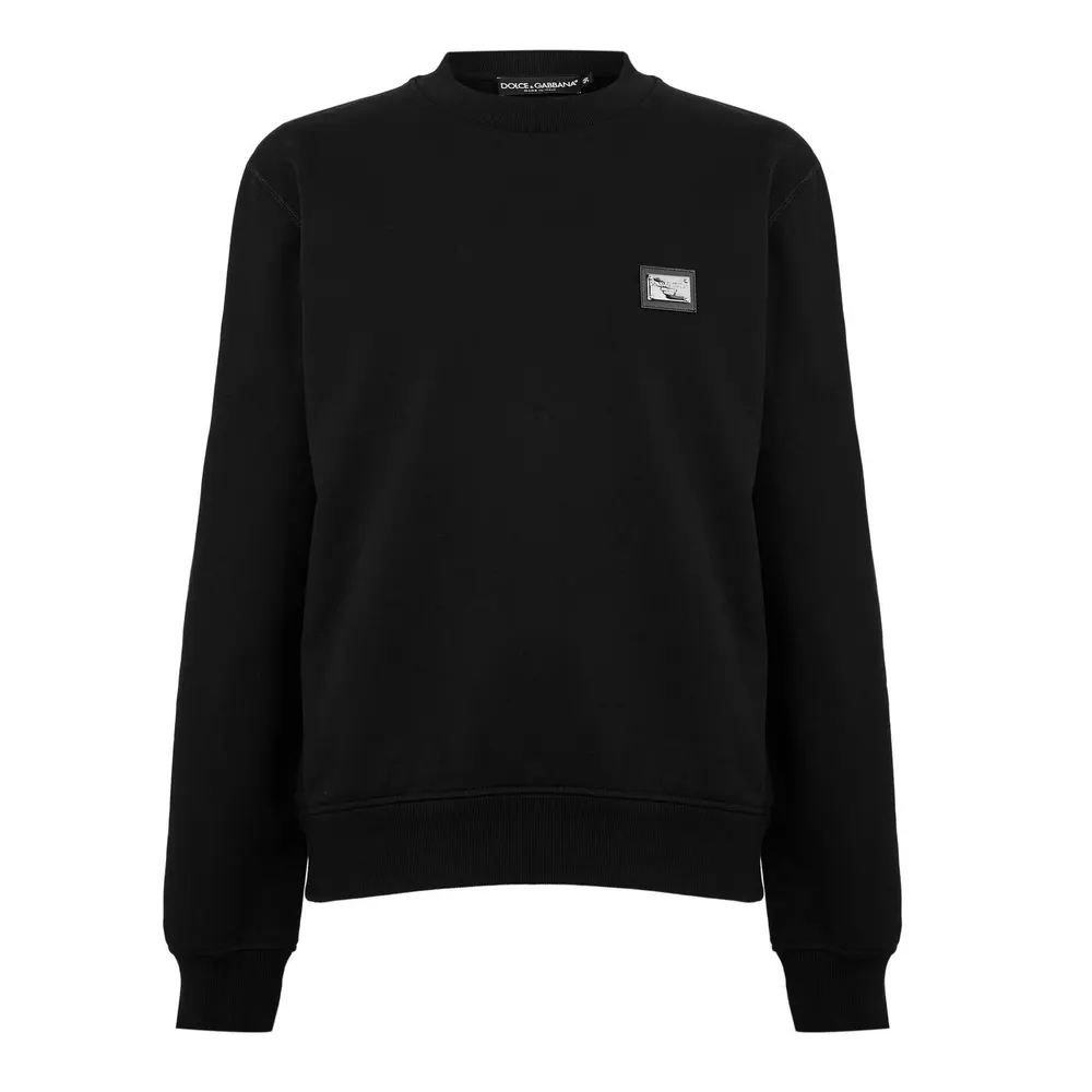 Dolce and Gabbana Men's Placca Crew Sweatshirt