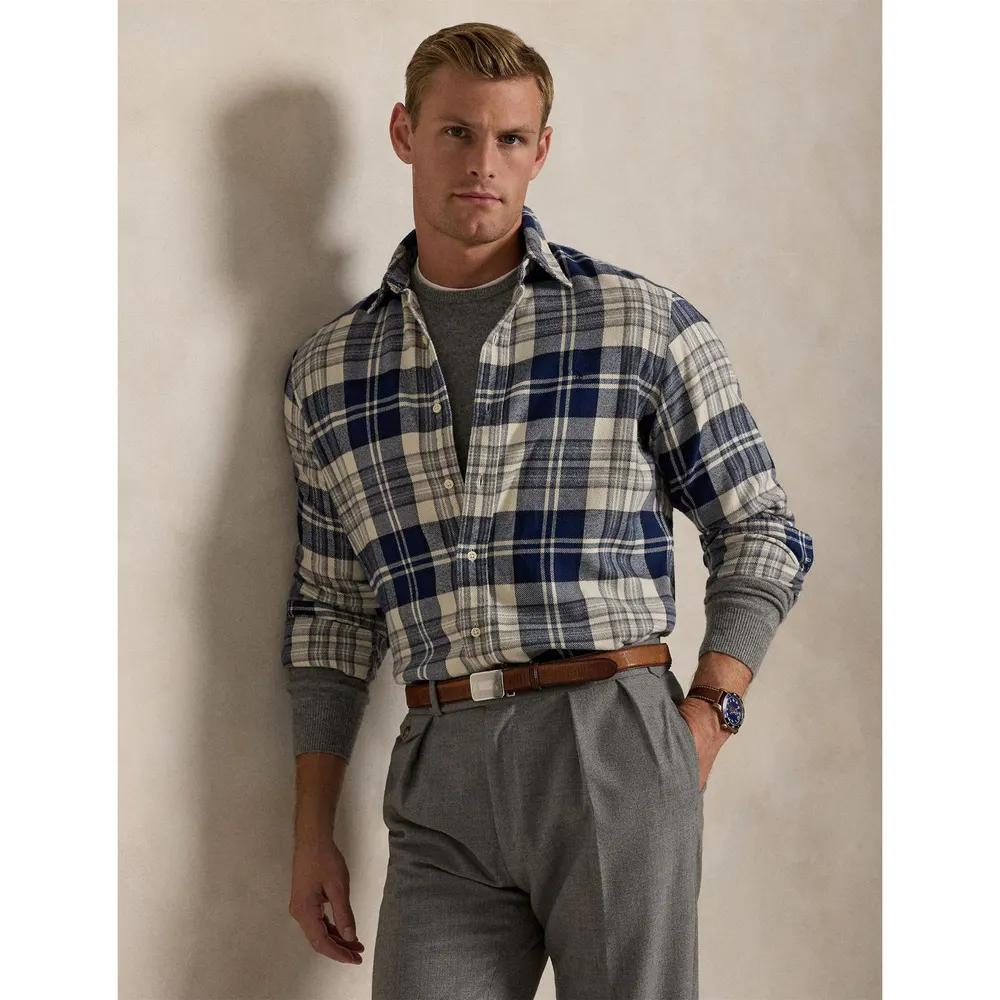 Polo Ralph Lauren Men's Check Cotton Long-Sleeve Shirt detail 2