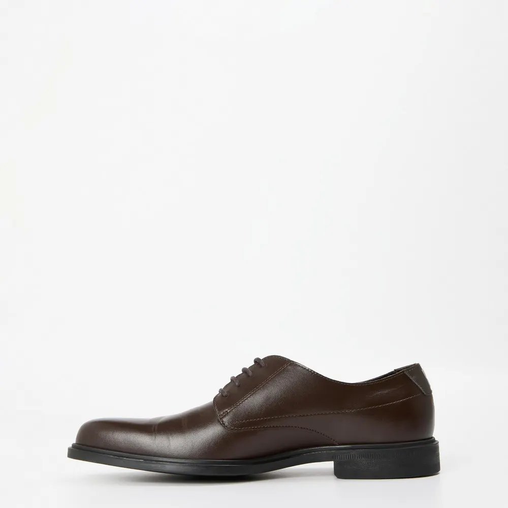 Hugo Men's Kerr Derb Lt N Derby Shoes in Dark Brown, additional product view 2