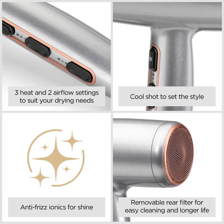 BABYLISS Cosmos Lightweight Powerful 2100W Ionic Hair Dryer detail 2