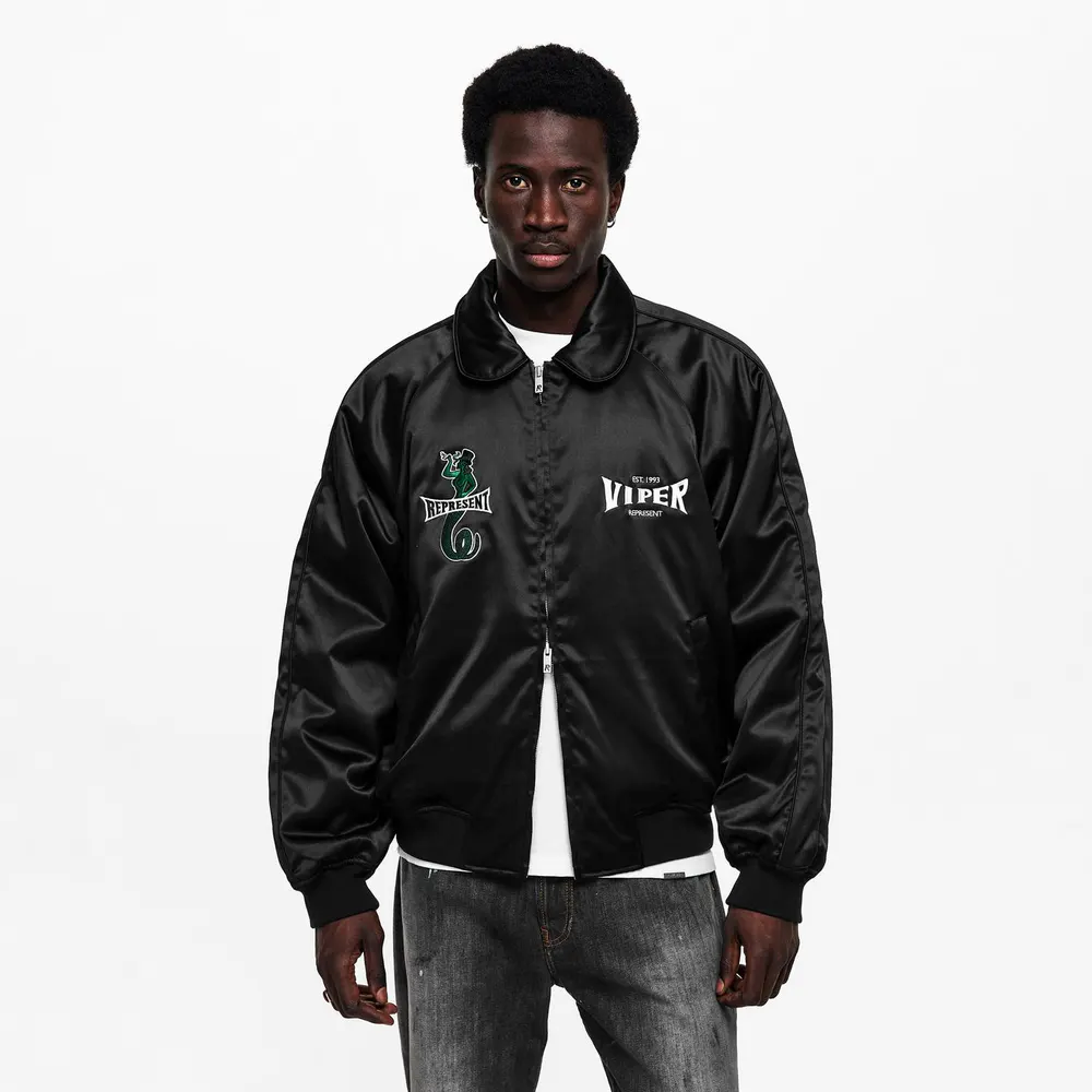 Represent Men's Varsity Jacket detail 3