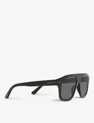 TOM FORD FT0777-N 56 Thor square-frame acetate sunglasses detail 3