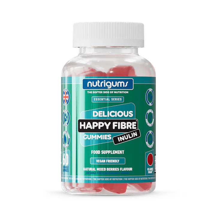 Nutrigums HAPPY FIBRE INULIN 60 GUMMIES – Vitamins & Supplements > Supplements > Fibre Supplements