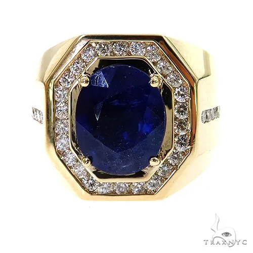 RINA - For Him CUSTOM Azure Majesty Oval Sapphire Ring 69589 in Rose Gold / 8 – Ring