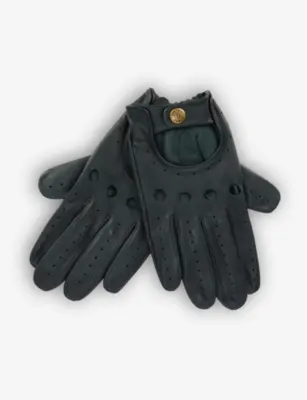 DENTS Delta leather driving gloves - British Racing Green - M detail 2