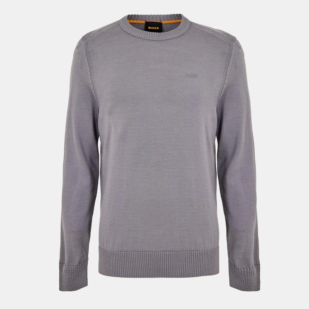 Boss Men's Avac C Orange Crew Neck Jumper