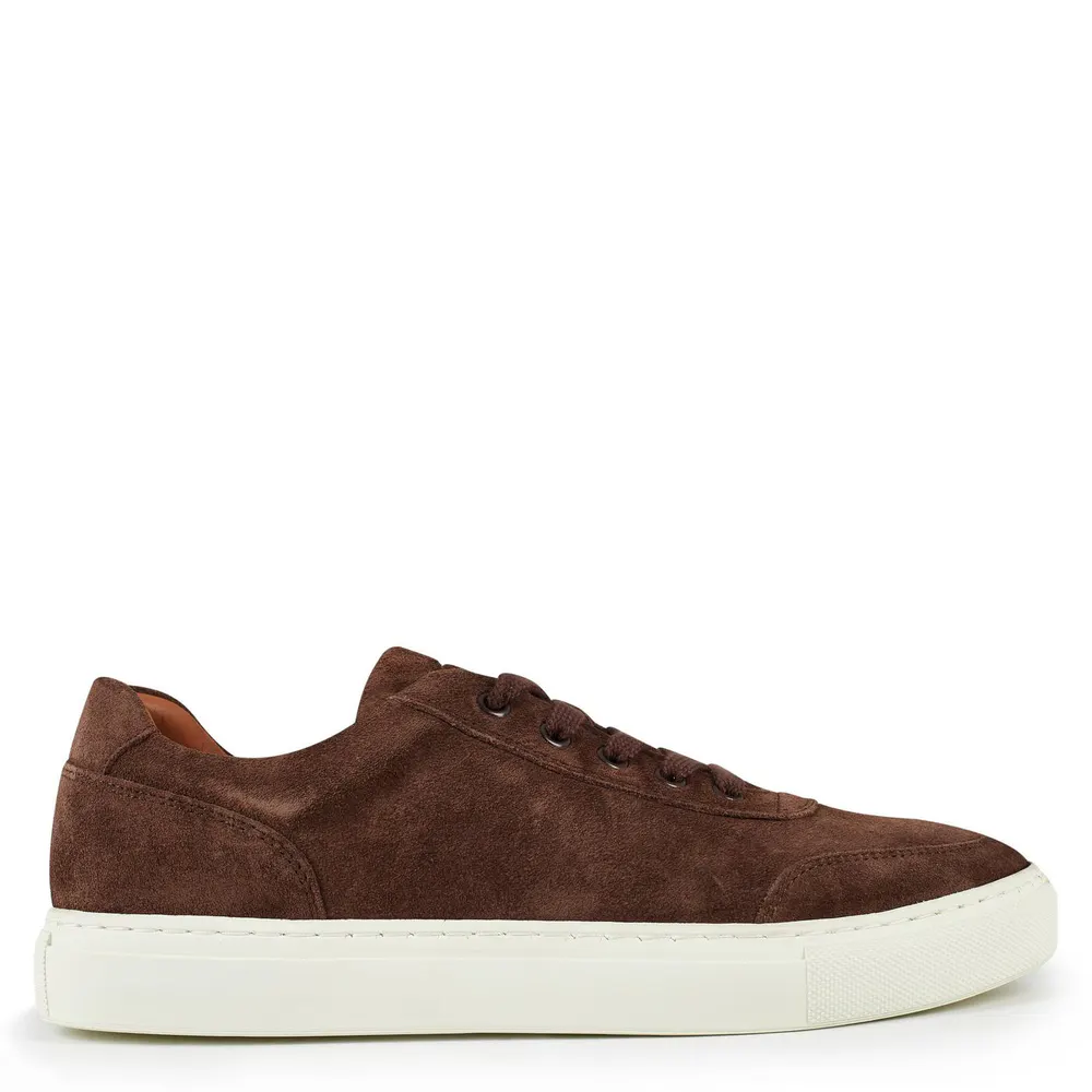 Harrys of London Duke Trainers in Brown Suede – Footwear