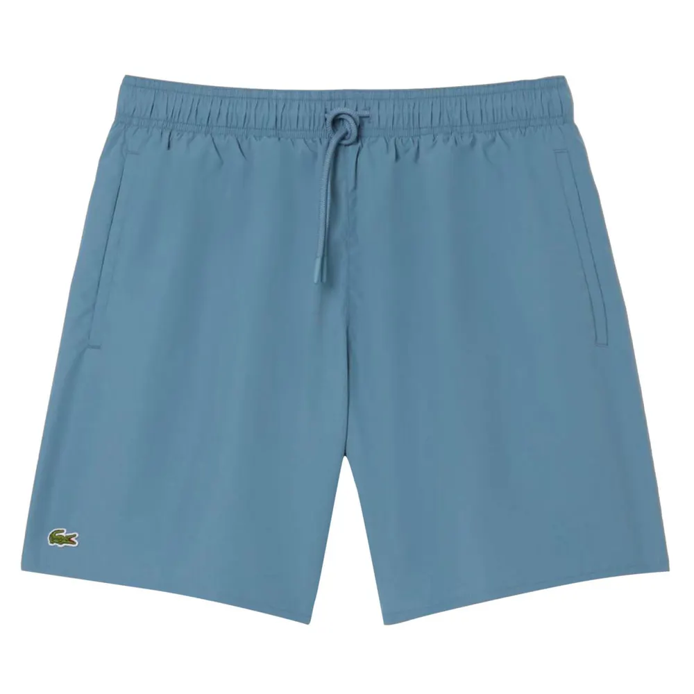 Lacoste Mid-Length Monochrome Swim Trunks