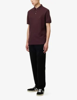 EMPORIO ARMANI Logo-Embroidered Short-Sleeve Cotton Polo detail 2