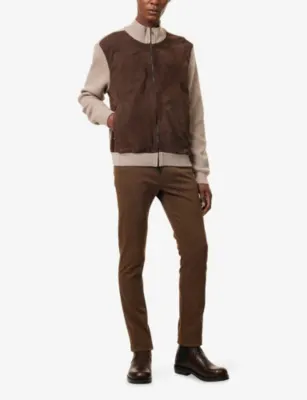 CORNELIANI Regular-Fit Tapered-Leg Cotton Chino Trousers detail 2