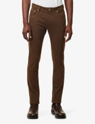 CORNELIANI Regular-Fit Tapered-Leg Cotton Chino Trousers detail 3