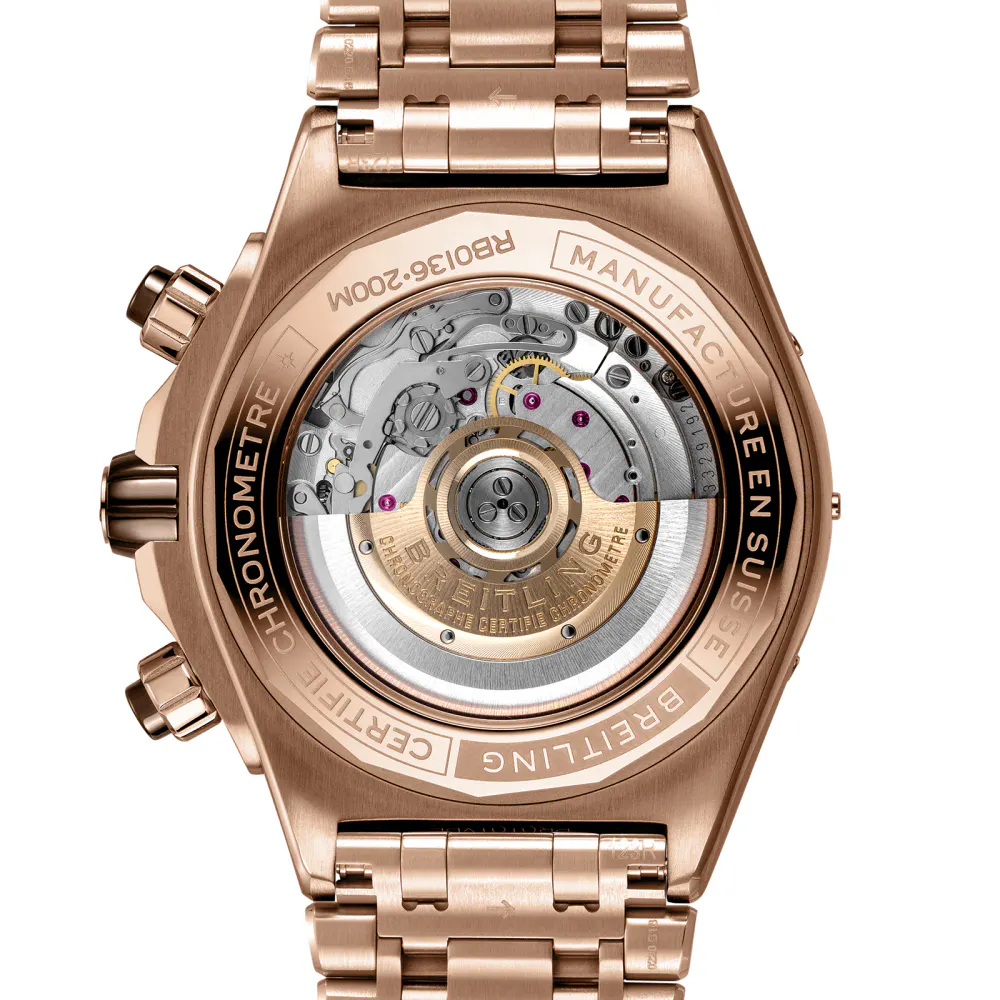 Breitling Super Chronomat B01 44 18k Red Gold Watch in Brown, additional product view 2