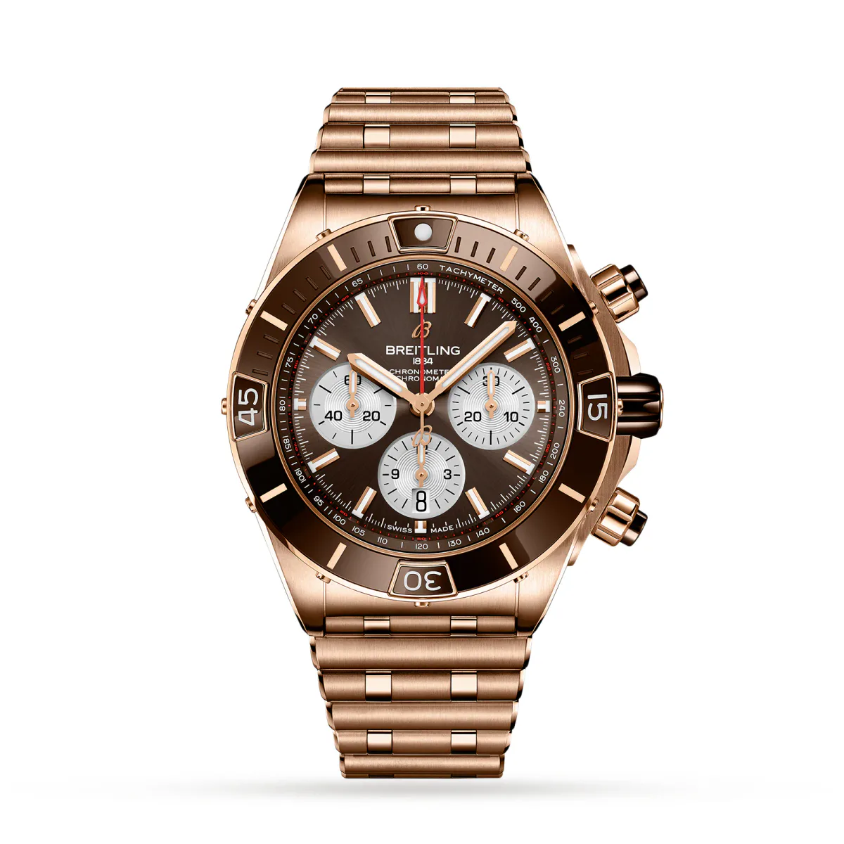 Breitling Super Chronomat B01 44 18k Red Gold Watch
