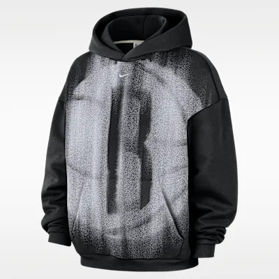 Nike Brooklyn Nets Standard Issue Men's Fleece Basketball Hoodie - Black/White