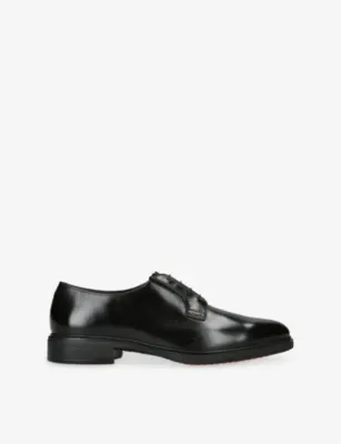 SANTONI Easy Leather Derby Shoes - EUR 39 / 5 UK MEN in BLACK – Mens | Smart shoes | Derby shoes