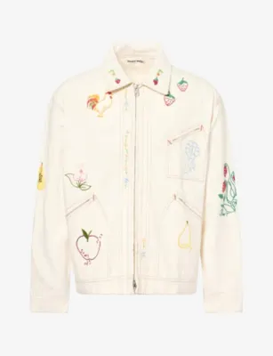 STORY MFG Amba Embroidered Denim Jacket in FOLK – Mens | Coats & jackets | Field Jackets