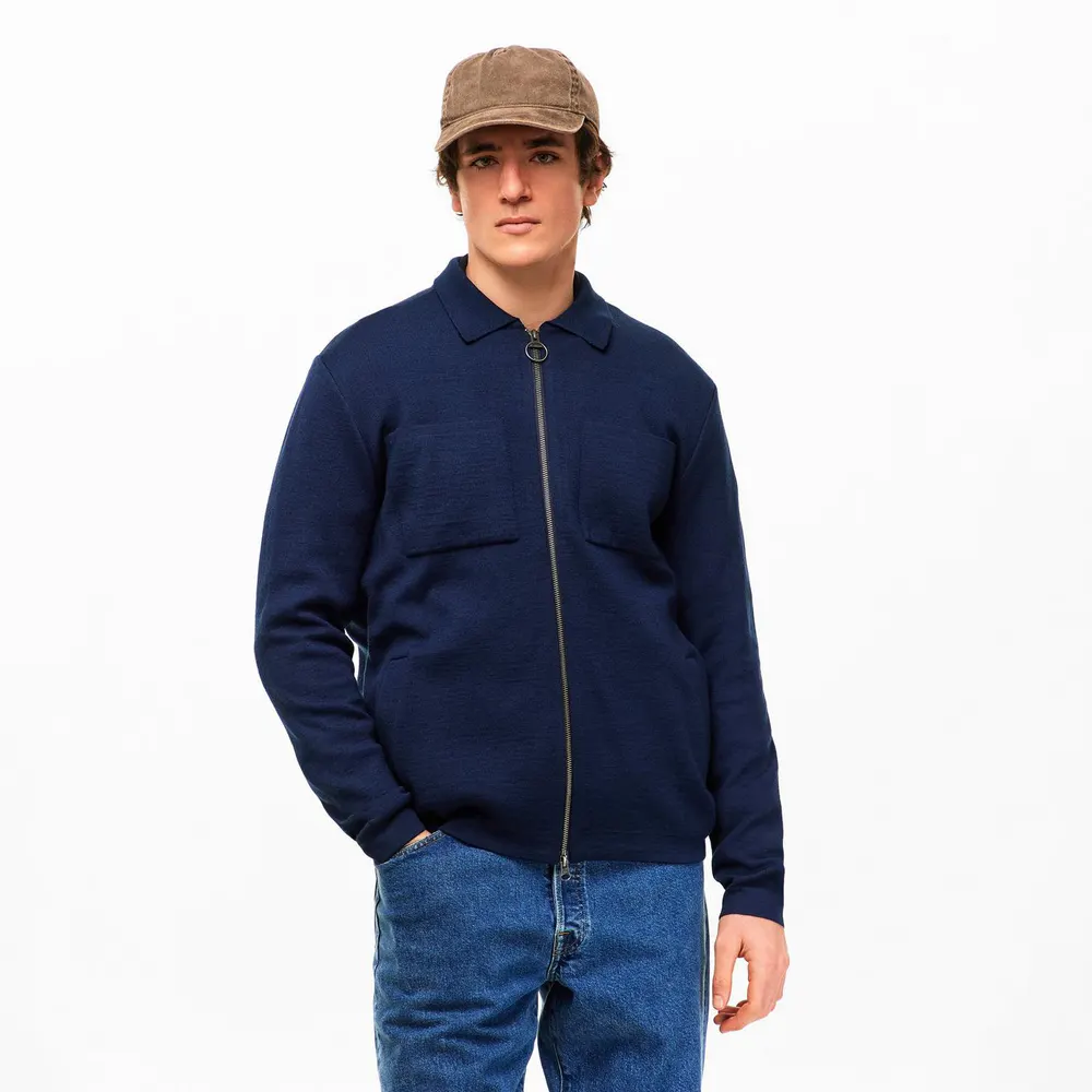 Barbour Men's Croscombe Knit Modern Heritage Cardigan detail 3