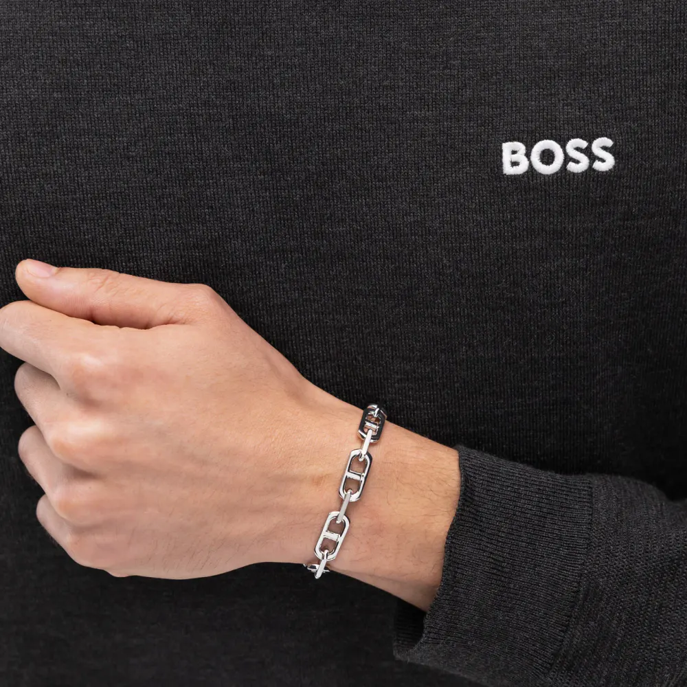 Boss Gents BOSS Kode Stainless Steel Chain Bracelet detail 2