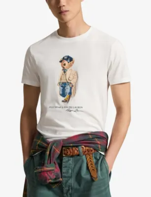 POLO RALPH LAUREN Polo Bear Print Cotton T-Shirt detail 3