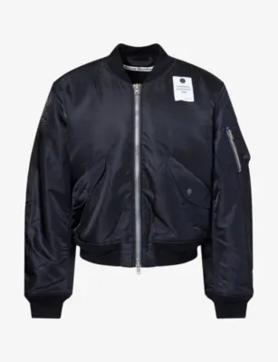 ACNE STUDIOS Orby Logo-Tag Woven Bomber Jacket