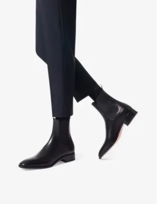 CHRISTIAN LOUBOUTIN Samson leather Chelsea boots - EUR 42 / 8 UK MEN detail 2