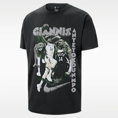 Nike Giannis Antetokounmpo Men's Nike NBA T-Shirt - Black in Black – Nike men's and unisex