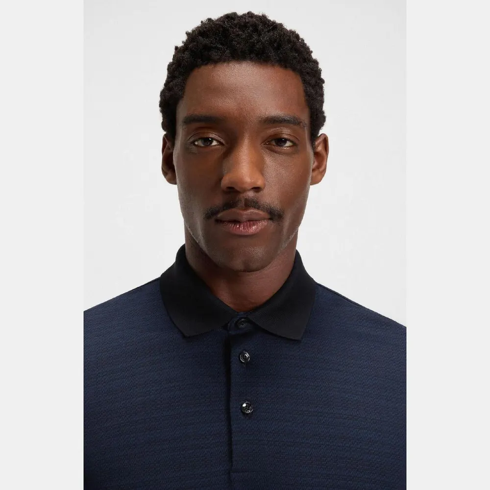 Boss H-Parris 102 Mercerised Cotton Polo Shirt detail 3