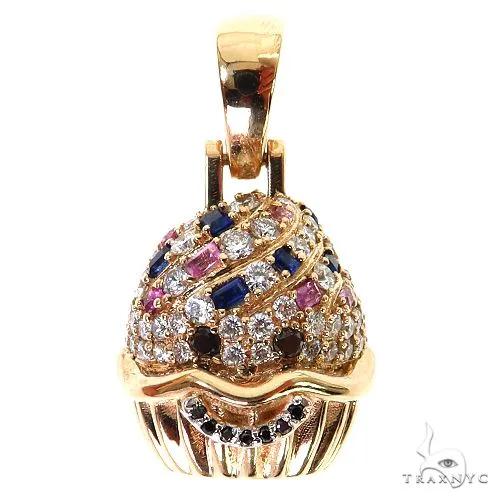 RINA - For Him CUSTOM Cupcake Pendant 68922 in Rose Gold – Pendant
