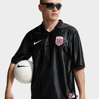Nike Norway Energy Men's Nike Dri-FIT Short-Sleeve Football Top - Black/White