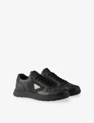 PRADA Prax 2.0 Re-Nylon Shell and Leather Trainers - EUR 43.5 / 9.5 UK MEN detail 3