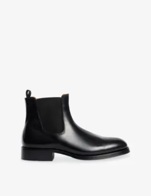 SANDRO Flat Leather Chelsea Boots - EUR 43 / 9 UK MEN in BLACK – Mens | Boots | Chelsea boots