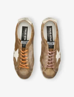 GOLDEN GOOSE True-Star Suede Low-Top Trainers - EUR 46 / 12 UK MEN in TAN COMB, additional product view 2