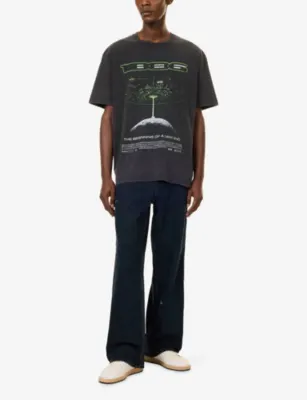 1886 G.Zilla Graphic-Print Cotton T-Shirt in BLACK, additional product view 2