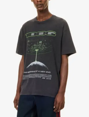 1886 G.Zilla Graphic-Print Cotton T-Shirt in BLACK, additional product view 3