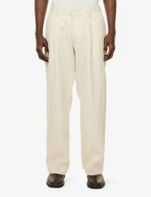 NN07 Kay Straight-Leg Linen Trousers - 34R detail 3