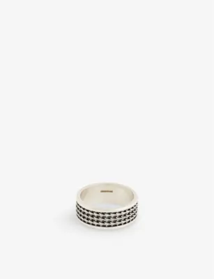 SERGE DENIMES Kusari geometric-pattern sterling-silver ring - W