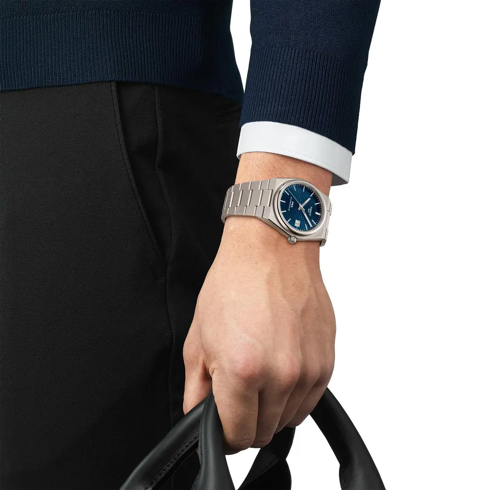 Tissot Men's PRX Titanium Automatic Analogue Watch detail 2