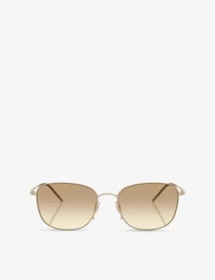 GIORGIO ARMANI AR6168 Pillow-Frame Metal Sunglasses