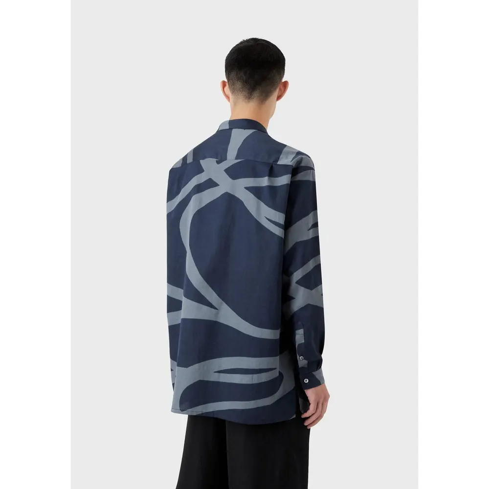 Emporio Armani Abstract Print Long Sleeve Shirt detail 2