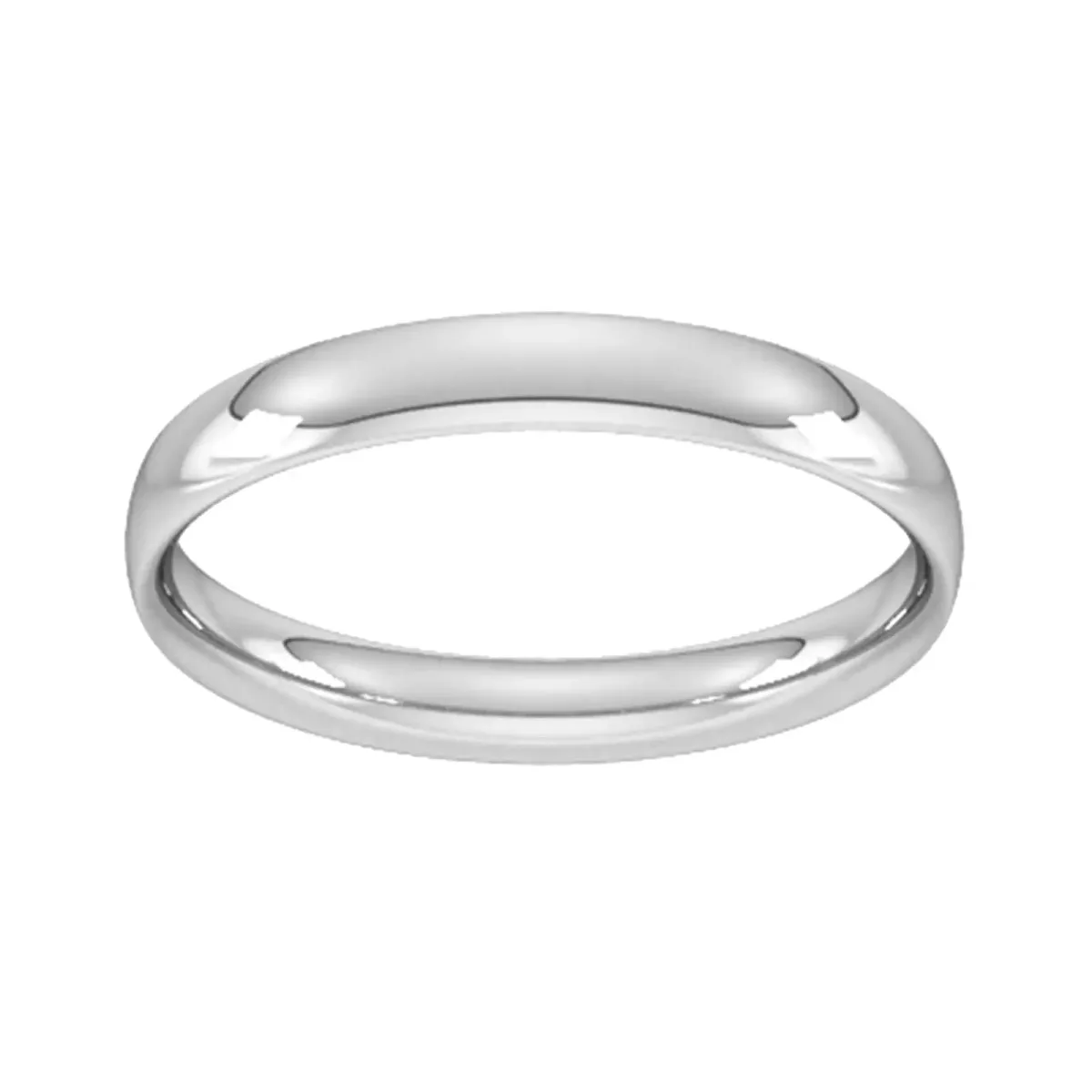 For Him 4mm Traditional Court Standard Wedding Ring In 18 Carat Yellow Gold