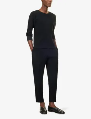 HOMME PLISSE ISSEY MIYAKE Basics Long-Sleeves Knitted Top in 15-black, additional product view 2