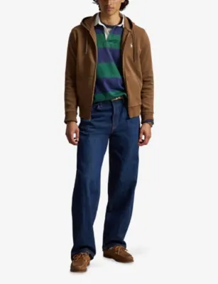 POLO RALPH LAUREN Full-Zip Tech Cotton-Jersey Hoody detail 2