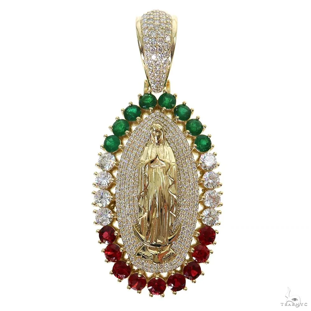 RINA - For Him CUSTOM La Virgin De Guadalupe Pendant 69890 in Rose Gold – Pendant