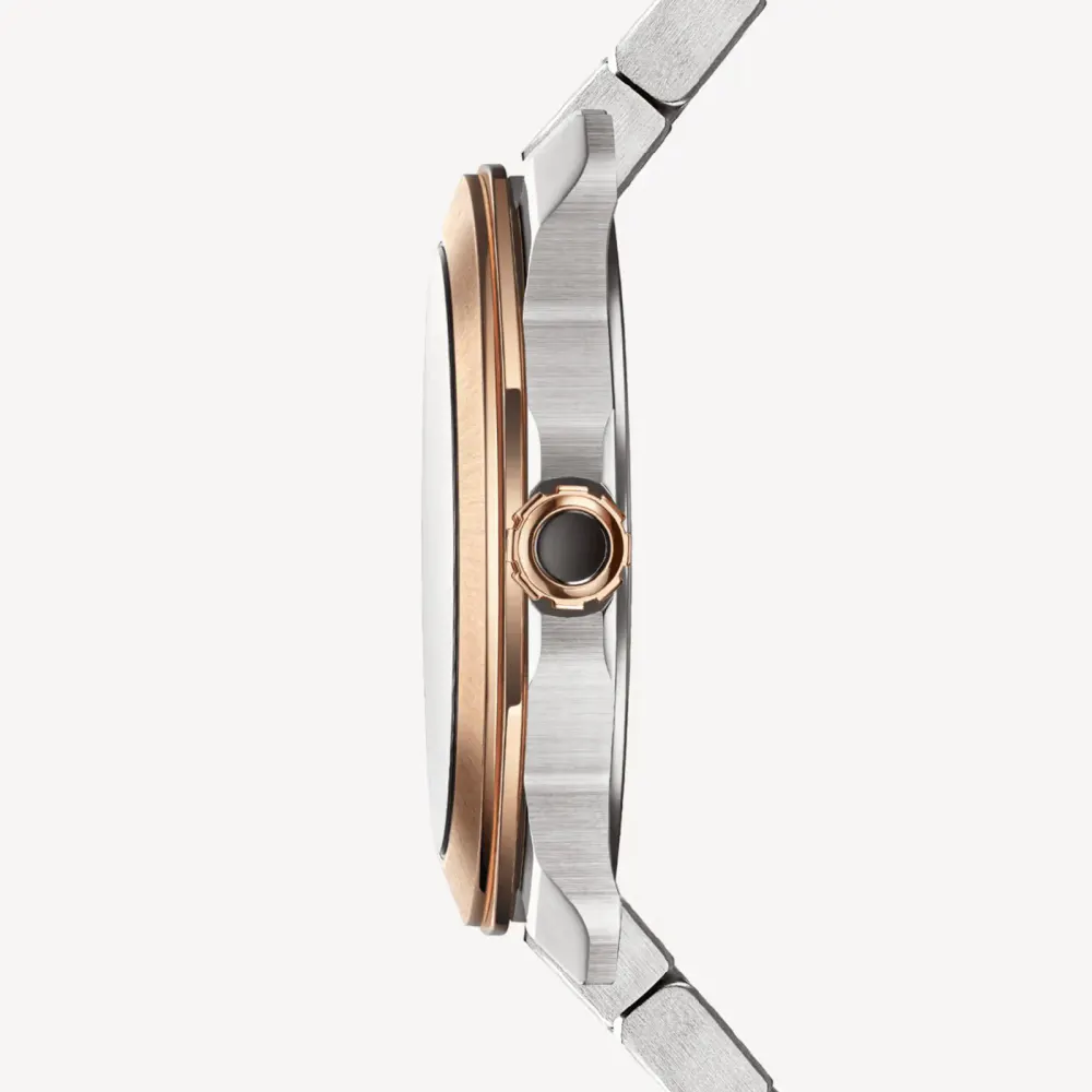 BVLGARI Octo Roma 41mm Mens Watch 18ct Rose Gold in White, additional product view 3